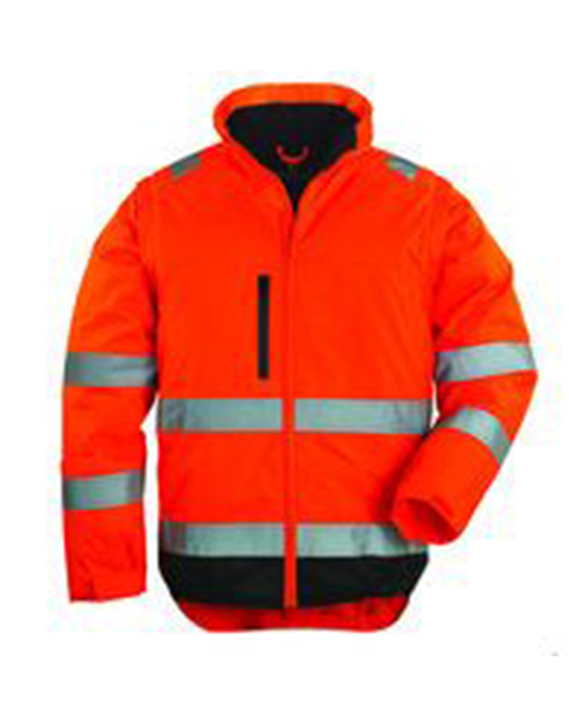 2U1 signalizirajuća zaštitna Hi-viz jakna extra HI-WAY narandžasta